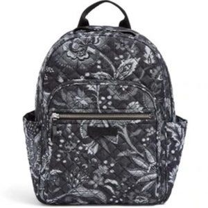 Vera Bradley Iconic Small Denim Backpack, Foxwood Navy